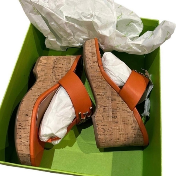 SandaIs Sam Edelman women size 7 m color orange - Picture 2 of 4